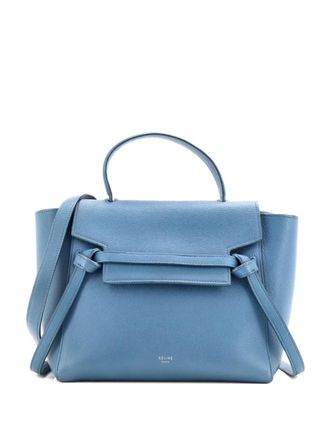 Celine Belt Bag Textured Leather Micro satchel - Blauw