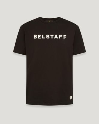 Belstaff Logo T-shirt Mens Cotton Jersey Black Size 2XL