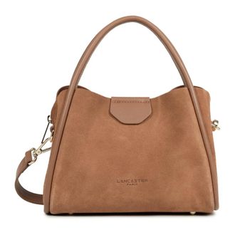 Lancaster Kleine Handtas Su&egrave;de Ida - Dames - Handtassen - Bruin - ONE Size - Su&egrave;de - Tassen