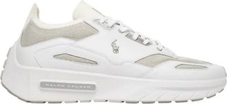 Polo Ralph Lauren Sneakers - Heren - Sneakers - Wit - 46 EU - Leer - Schoenen