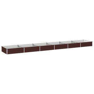 vidaXL Cama De Jard&iacute;n Elevada Marr&oacute;n 480 X 80 X 24 Cm Vidaxl