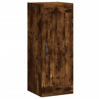 vidaXL Armario De Pared Madera Ingenier&iacute;a Roble Ahumado 34,5x34x90 Cm Vidaxl