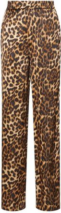 Silvian Heach Kaval Broeken - Dames - Straight fit broeken - Bruin - M - Rayon - Broeken