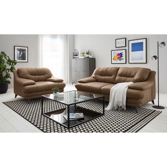 Fredriks home24 Fredriks Sessel Lutz II Cubanit Echtleder 120x87x100 cm (BxHxT)