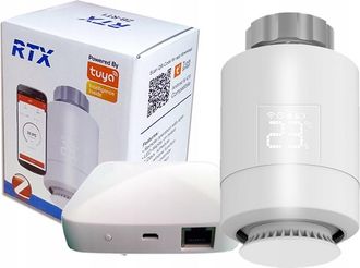 OEM Cabezal De Termostato Rtx + Puerta De Enlace Lan Zigbee Tuya Set1