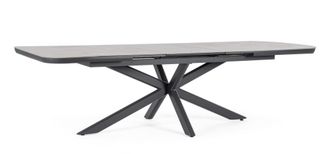 Outdoor Living Mesa de aluminio con tablero cer&aacute;mico 205-265X103 Antracita