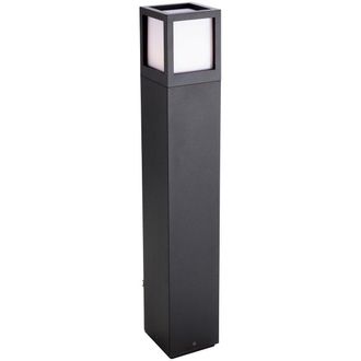 Netlighting Evo LED 1 Light Outdoor Tall Bollard Light Graphite IP54 in Black