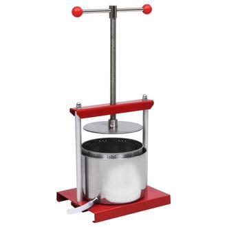 vidaXL Vidaxl - Prensa De Vino Y Fruta Acero Inoxidable 6 L