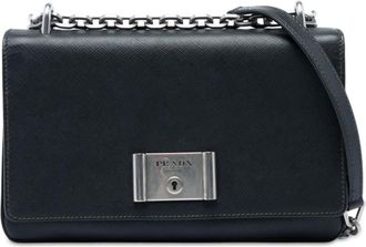 Prada Pre-owned Prada Saffiano Lux Lock Chain Flap Ladies 6GE3F3W9TIZTL60R