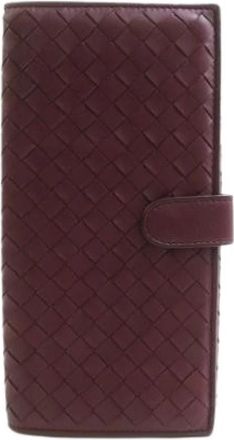 Bottega Veneta Pre-owned Long wallet (bi-fold) - Dames - Vintage Accessoires - Rood - ONE Size - Leer - Vintage
