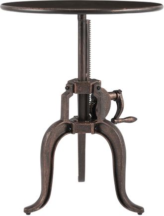 Clp Mesa Auxiliar Marcos 50 Cm Bronce