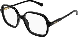 Chlo&eacute; Square Optical Frame - unisex - Brillen - Zwart - 49 MM - Accessoires