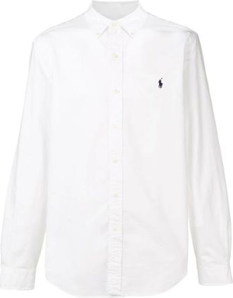 Polo Ralph Lauren Overhemden, Heren, Wit, XL, Katoen, Oxford Shirt