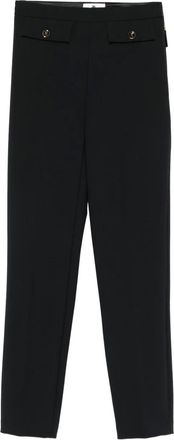 Elisabetta Franchi Pantaloni sartoriali slim - Nero