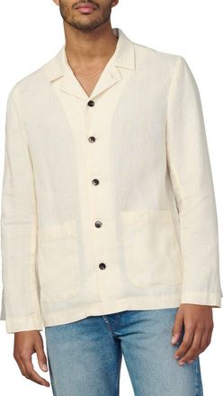 Joe's Hemingway Writers Long Sleeve Camp Shirt in Papyrus at Nordstrom, Size Xx-Large