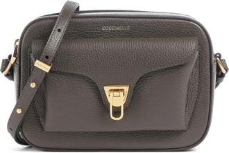 Coccinelle Beat Soft Small - Dames - Schoudertassen - Grijs - ONE Size - Leer - Tassen