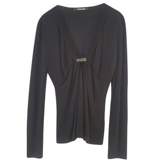 Roberto Cavalli gathered-waist top Size S