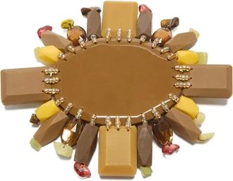 Maliparmi Spilla con decorazione - Marrone