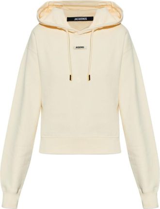 Jacquemus Beige Logo Patch Hoodie