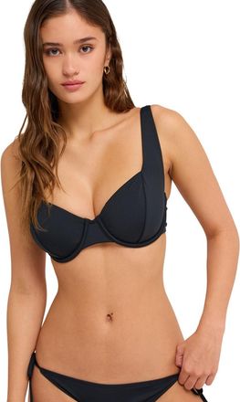 Roxy Triangel-Bikini-Top ROXY Beach Classics, Damen, Gr. XXL, Cup B, grau (anthrazit), Obermaterial: 85% Microfaser, 15% Elasthan;, Bikini-Oberteile Triang