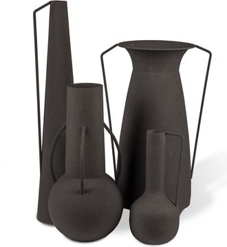 Pols Potten Pols Potten - Roman Vase, mattschwarz (4er-Set)