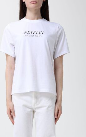 Victoria Beckham T-shirt in cotone con slogan