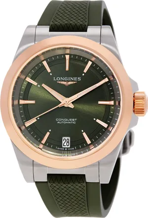Longines Conquest Automatic Green Dial Ladies Watch L3.430.5.02.9