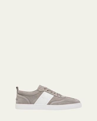 Christian Louboutin Mens Retero Nubuck Leather Low-Top Sneakers