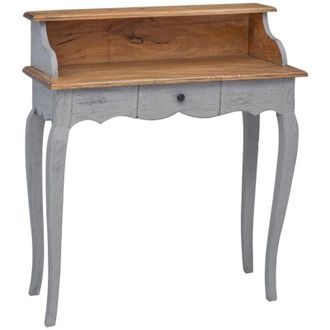 vidaXL Scrivania in Legno Massello di Mogano 80x40x92 cm vidaXL