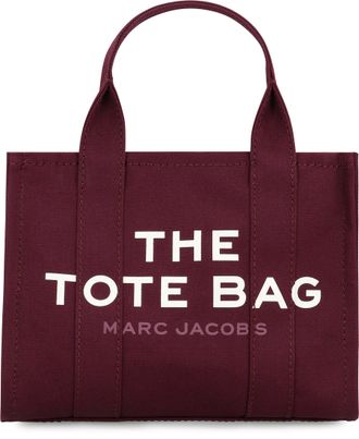Marc Jacobs Womens Canvas Tote Bag Dark Plum Cotton