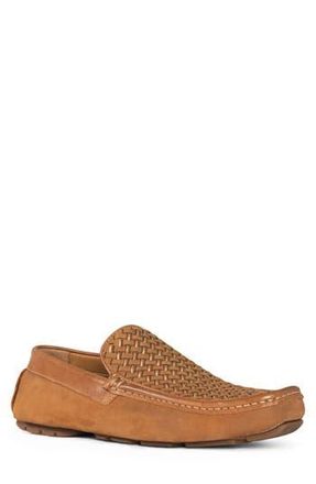 Donald J Pliner Damiano Woven Moc Toe Loafer in Saddle at Nordstrom Rack, Size 10.5