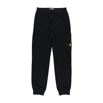 Stone Island Boys Clothing Trousers Black Aw25 - male - Stone Island - Sweatpants - Black - 10 Y - Kids