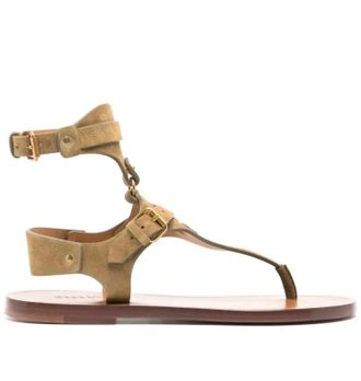 Isabel Marant Womens Eveen Suede Sandals In 50Ta Taupe