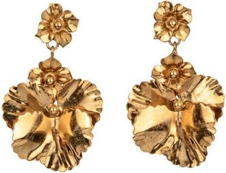 Jennifer Behr Samara Flower Drop Earrings in Gold at Nordstrom