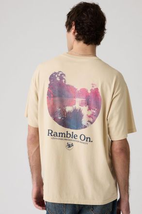 Levi's Graphic Vintage Fit Tee - Men - 2XL - Beige / Levis Botanical 2 Castle Wall