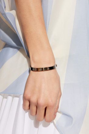 Tory Burch Bracelet With Logo, Womens, Silver
