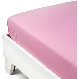 Caleffi Caleffi 1003415 Cotone Joy Inferiore Lenzuolo per Matrimoniale Letto, Rosa