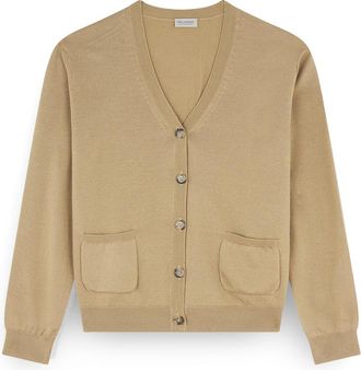 Paul & Shark Wool and cashmere cardigan, Woman, Cashew, Size: S
