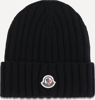 Moncler Cappello Beanie in lana con logo Woman UNI