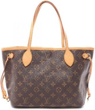 Louis Vuitton Pre-owned Neverfull Monogram Tote Bag - Dames - Vintage Shopper - Bruin - ONE Size - Leer - Vintage