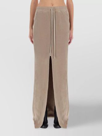 Rick Owens cotton high-rise maxi skirt