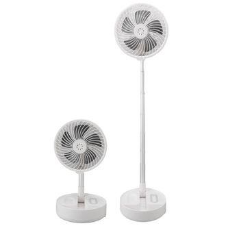 Infinite Ventilador De Mesa Telesc&oacute;pico Recargable Con Luz Y Mando A Distancia, 4 Velocidades, Puerto Usb Y Bater&iacute;a De Litio De 7200 Mah, Port&aacute;til Y Plegable: 
