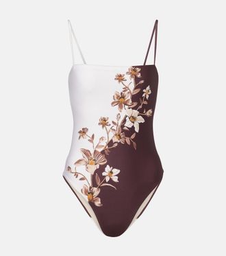 Agua Bendita Durazno floral swimsuit