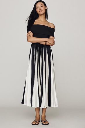 Hutch Off-Shoulder Twofer Midi Dress