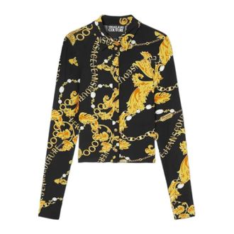 Versace Jeans Couture Shirts, female, Multicolor, Size: 2XS Chain Couture Shirt