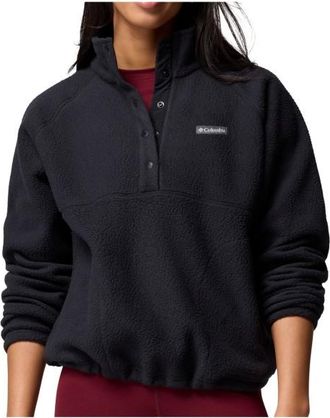 Columbia Jasper Ridge Pebbled Fleece Half Snap Fleecepullover f&uuml;r Damen | schwarz