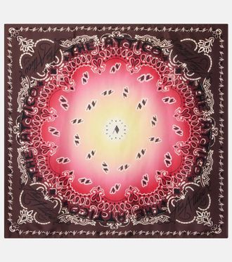 The Attico Printed silk scarf
