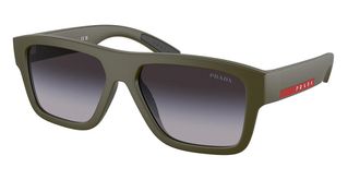 Prada PS04ZS 15X09U Mens Sunglasses Green Size 56