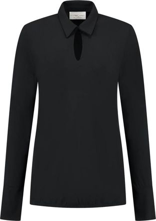 Hart by Helena Hart Elegante Zwarte Top Nola Transfer - Dames - Longsleeves - Zwart - XS - Tops
