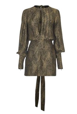 Saint Laurent Silk Blend Mini Dress Size M